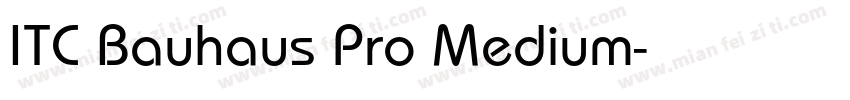 ITC Bauhaus Pro Medium字体转换